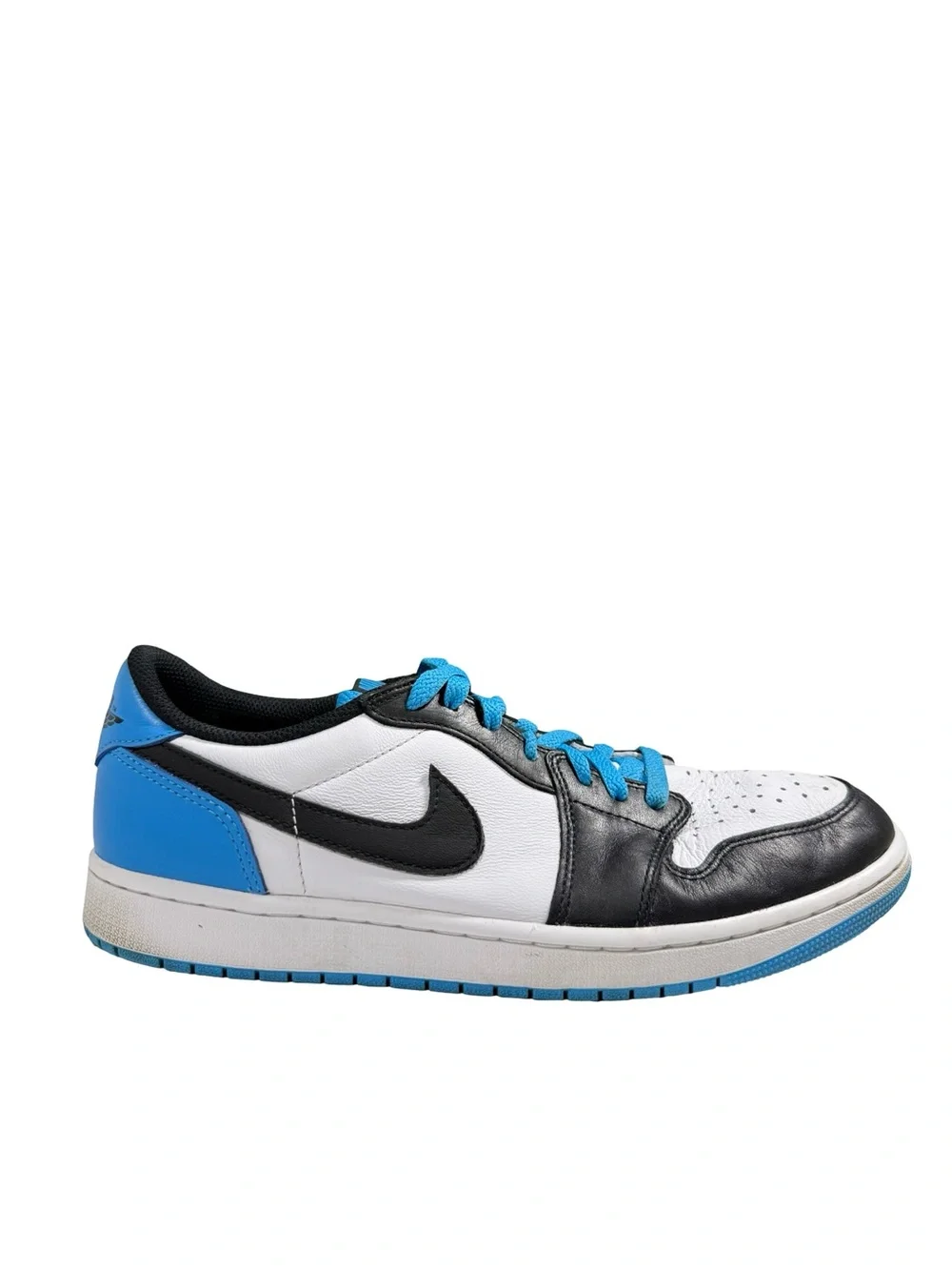 Nike Air Jordan 1 Low University Blue Black White Leather Men’s 10.5 CZ0790-104